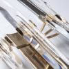 1960s Gaetano Sciolari One-Light Brass and Glass Scone - Image 2