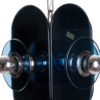 1960's Blue Mirror & Clear Glass 4 light Attributed to Crystal Arte - Image 6