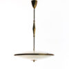 1940's Brass & Glass Pendant in style of Pietro Chiesa - Image 2