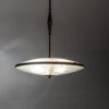 1940's Brass & Glass Pendant in style of Pietro Chiesa - Image 4