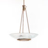 1940's Brass & Glass Pendant in style of Pietro Chiesa - Image 7