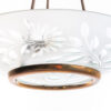 1940's Brass & Glass Pendant in style of Pietro Chiesa - Image 3