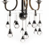 1970's Chrome & Glass Chandelier by Gaetano Sciolari - Image 2