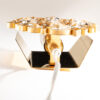 1960's Brass & Crystal Glass Pendant in style of Palwa - Image 5