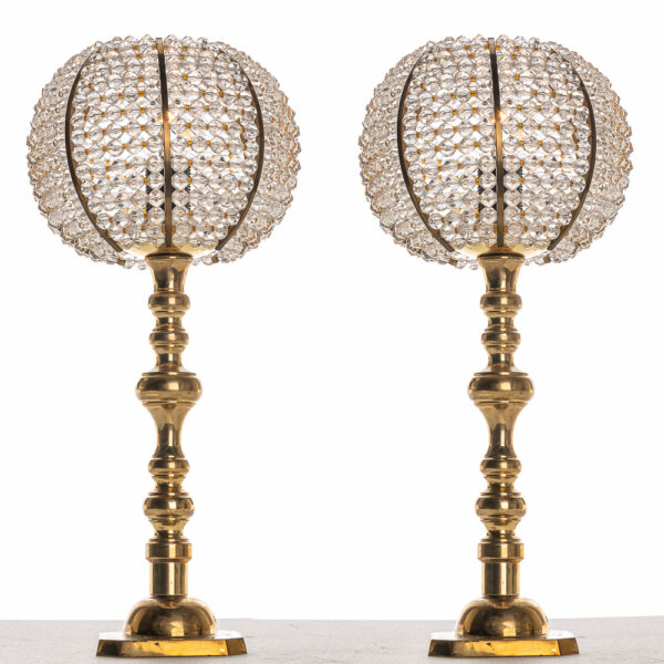 1950s Brass and Acrylic Cascade Table Lamps by Emil Stejnar for Rupert Nikoll