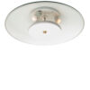 1970s Italian Glass and White Metal FlushMount - Image 2